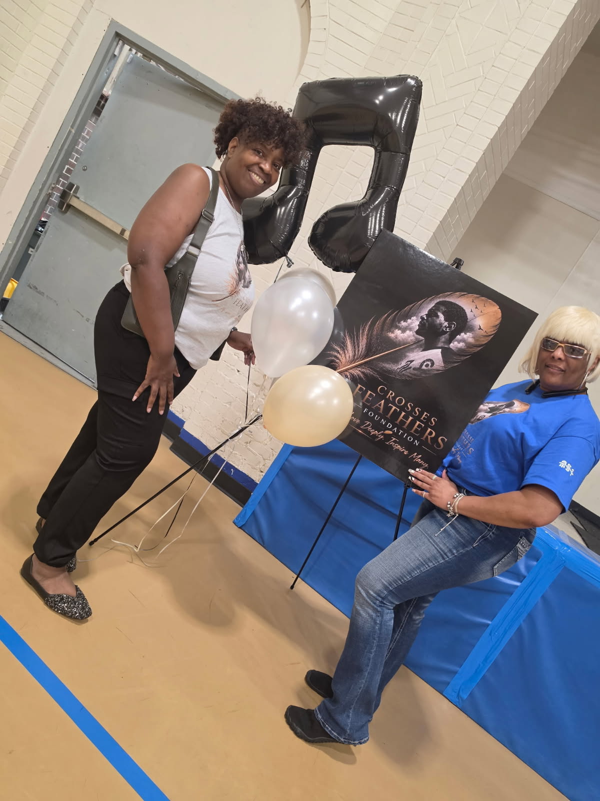 Guests supporting the Crosses Feathers Foundation inaugural event in New Castle, Delaware.